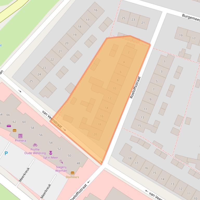 Kaart van postcodegebied 2377VG.