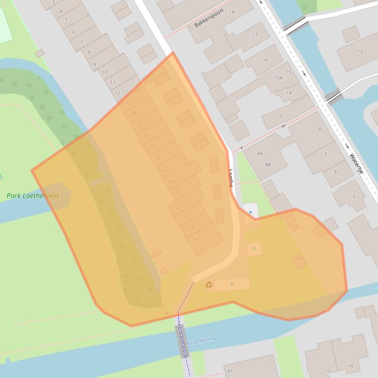 Kaart van postcodegebied 2381BL.