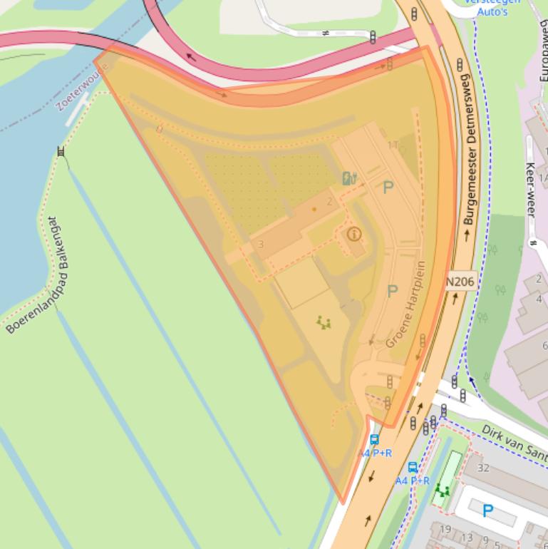 Kaart van postcodegebied 2381GS.