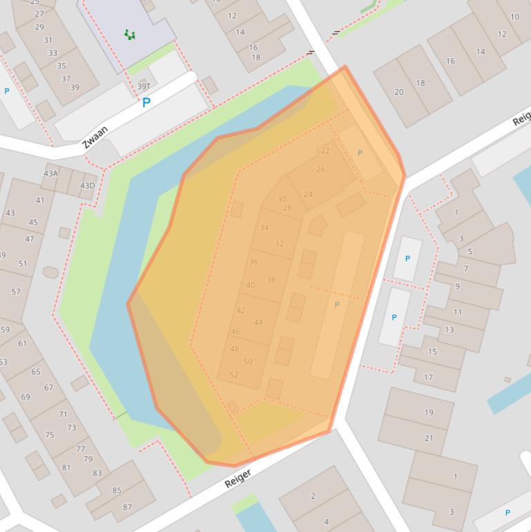 Kaart van postcodegebied 2381KR.