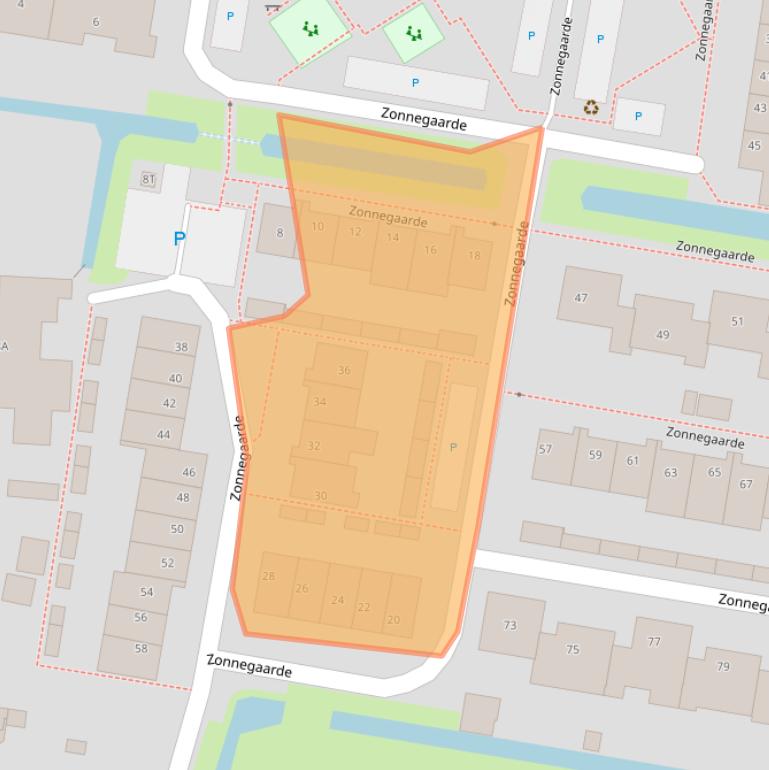 Kaart van postcodegebied 2381LN.