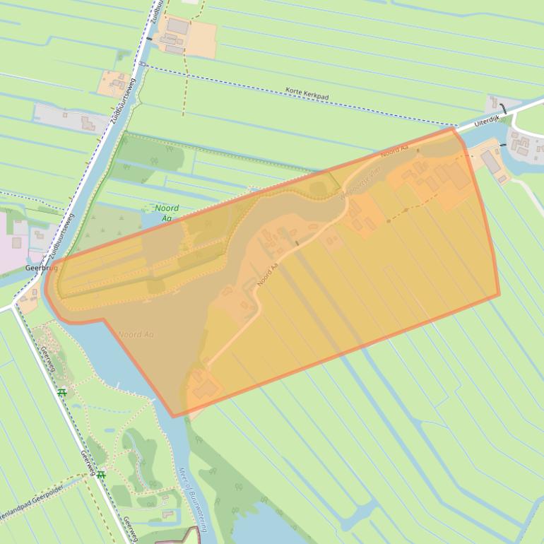 Kaart van postcodegebied 2381LV.