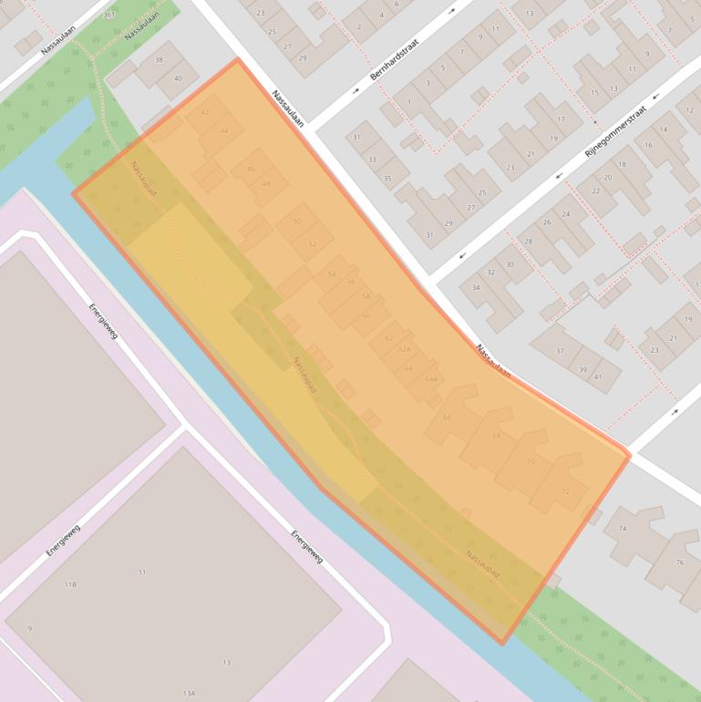 Kaart van postcodegebied 2382GN.