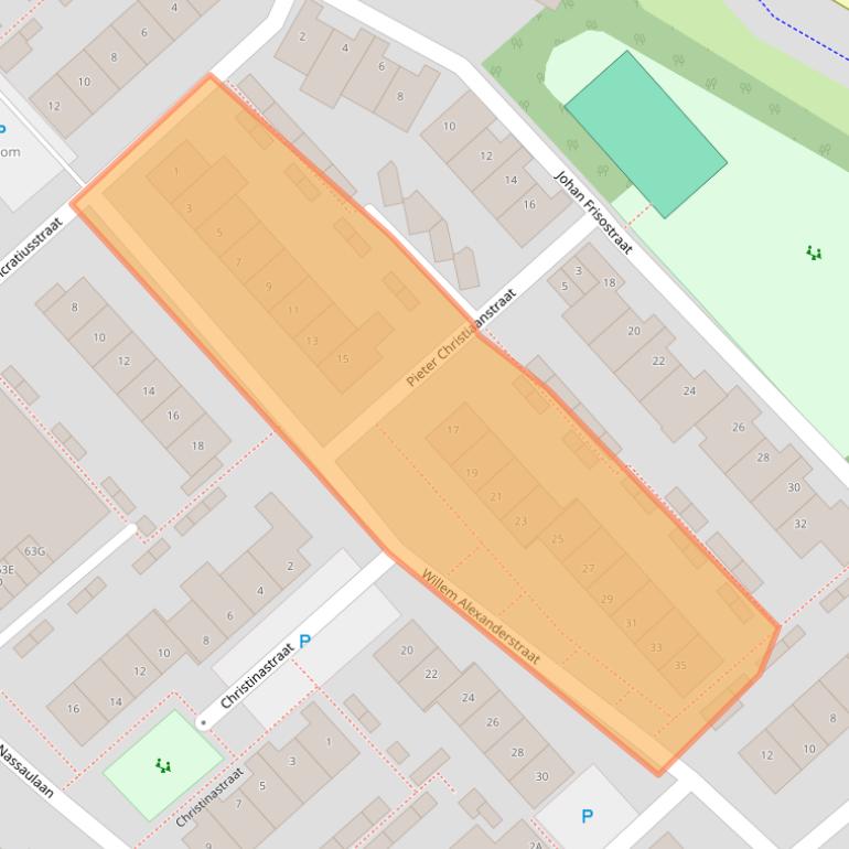 Kaart van postcodegebied 2382HK.