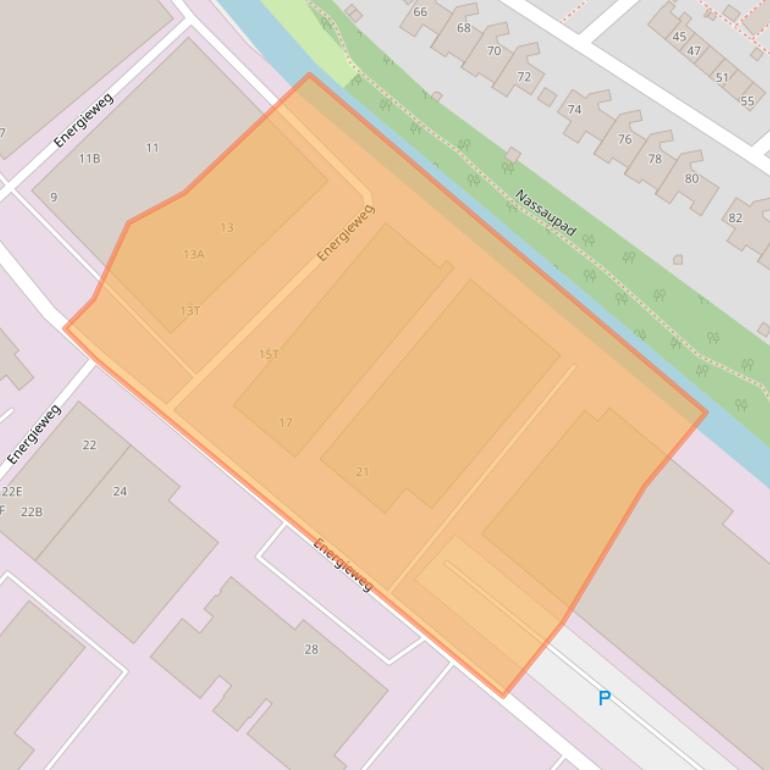 Kaart van postcodegebied 2382NB.