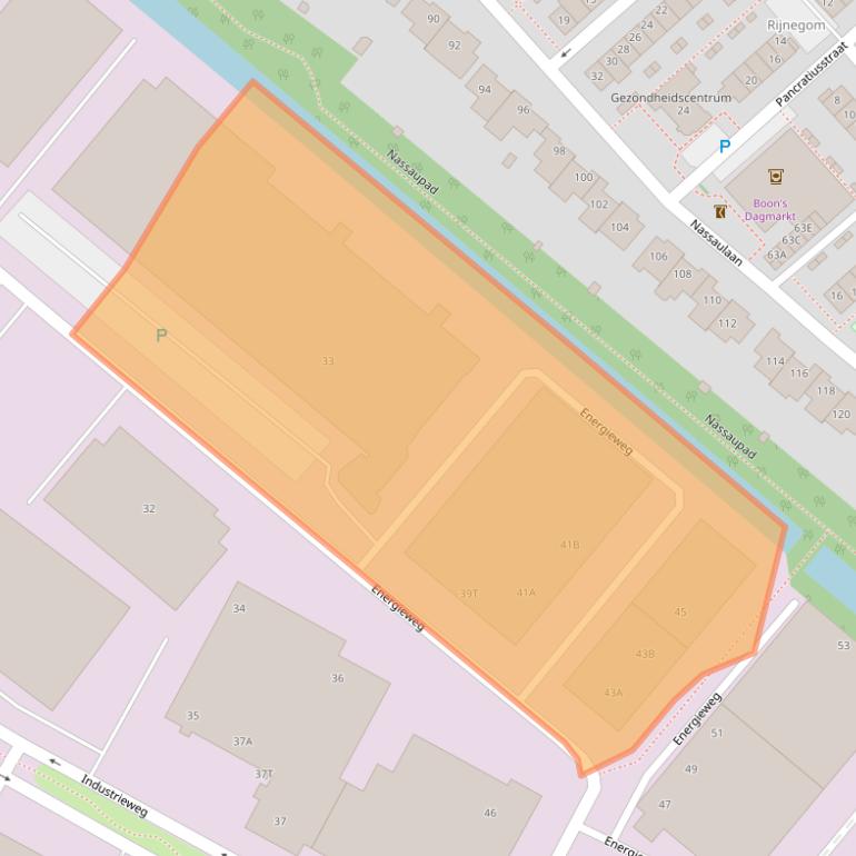 Kaart van postcodegebied 2382NC.