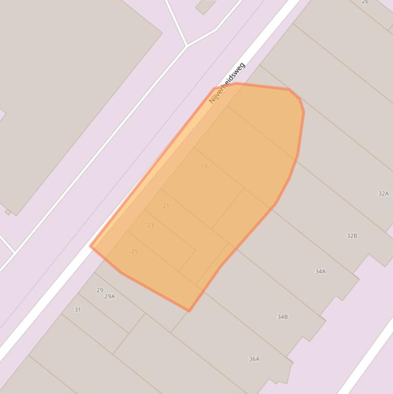 Kaart van postcodegebied 2382NM.