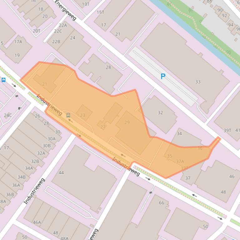 Kaart van postcodegebied 2382NS.