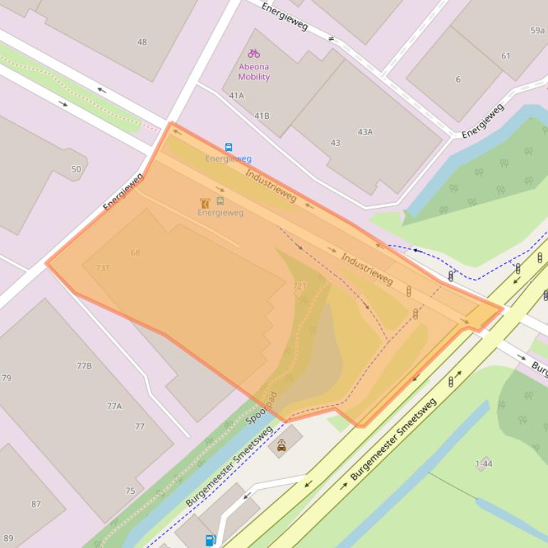 Kaart van postcodegebied 2382NX.