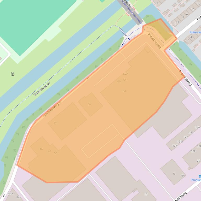 Kaart van postcodegebied 2382PD.