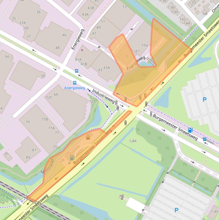 Kaart van postcodegebied 2382PJ.