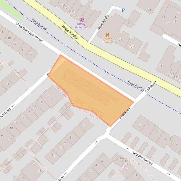 Kaart van postcodegebied 2382XK.