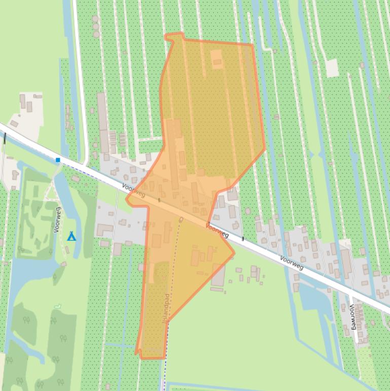 Kaart van postcodegebied 2391AE.