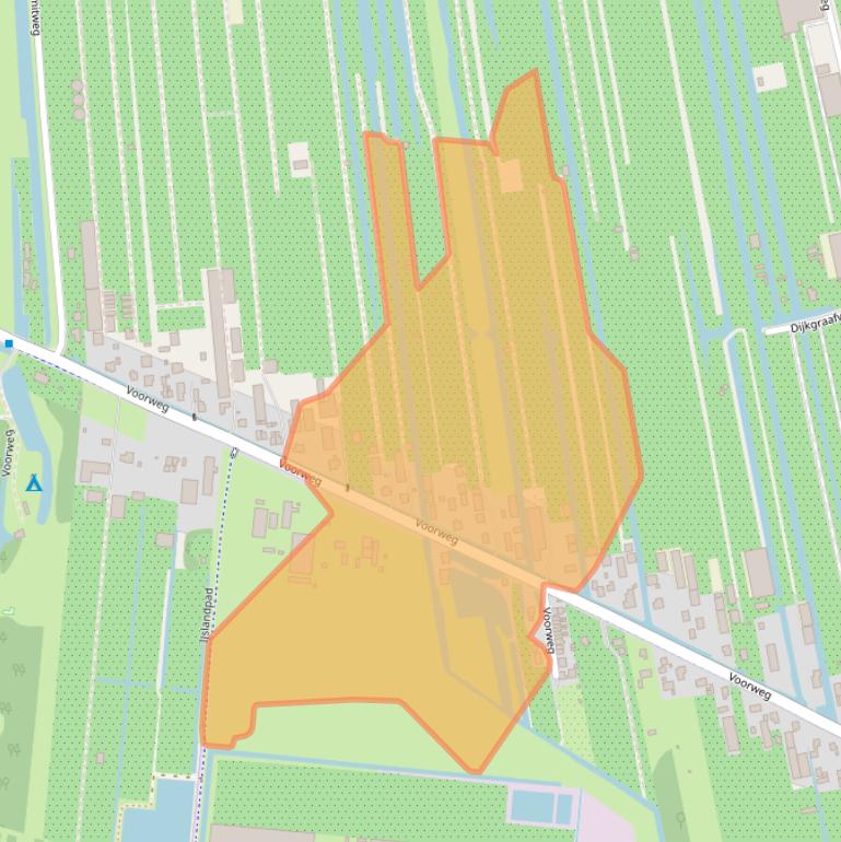 Kaart van postcodegebied 2391AG.