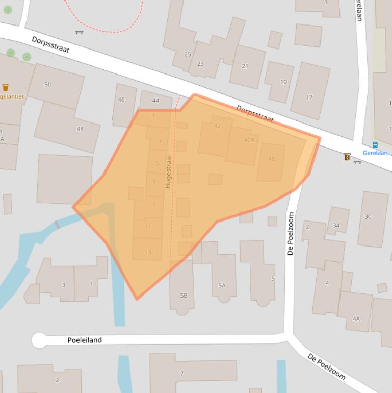 Kaart van postcodegebied 2391BH.