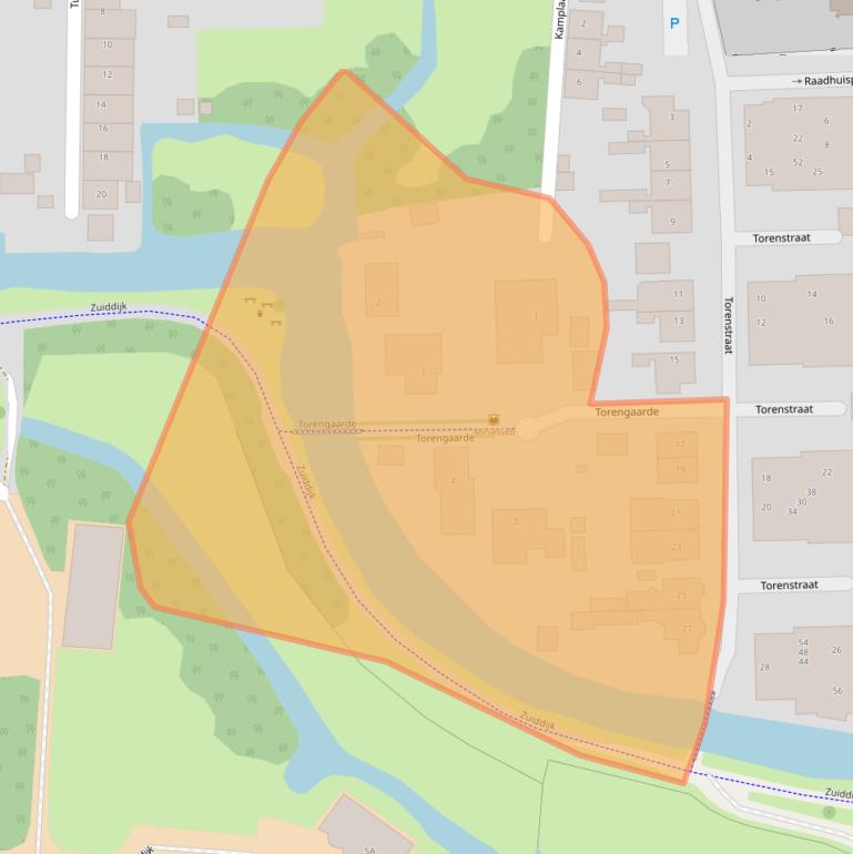 Kaart van postcodegebied 2391BS.
