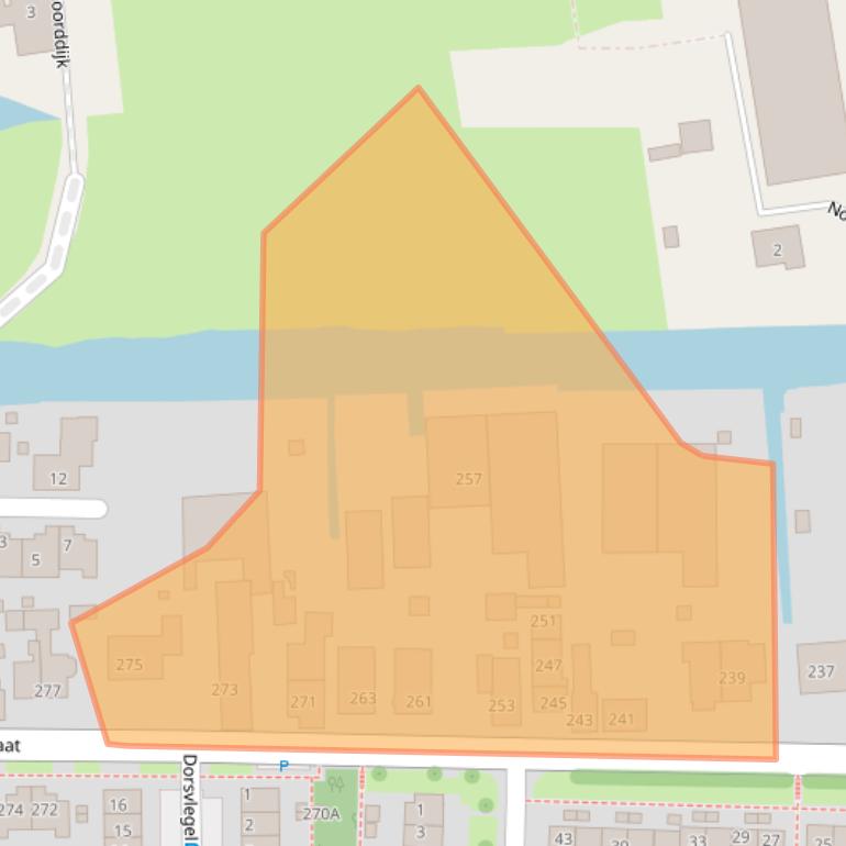 Kaart van postcodegebied 2391CD.