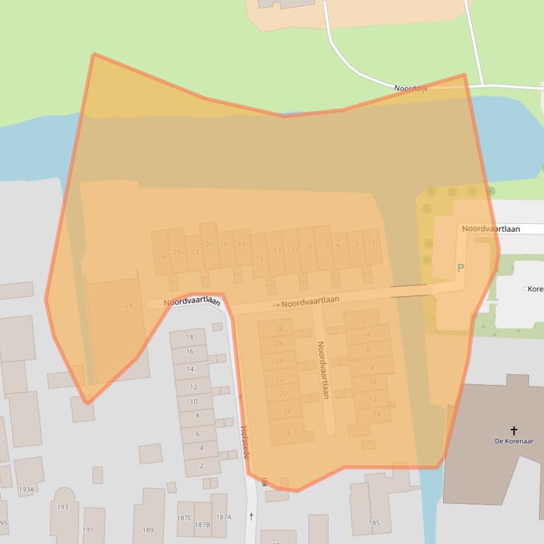 Kaart van postcodegebied 2391CS.