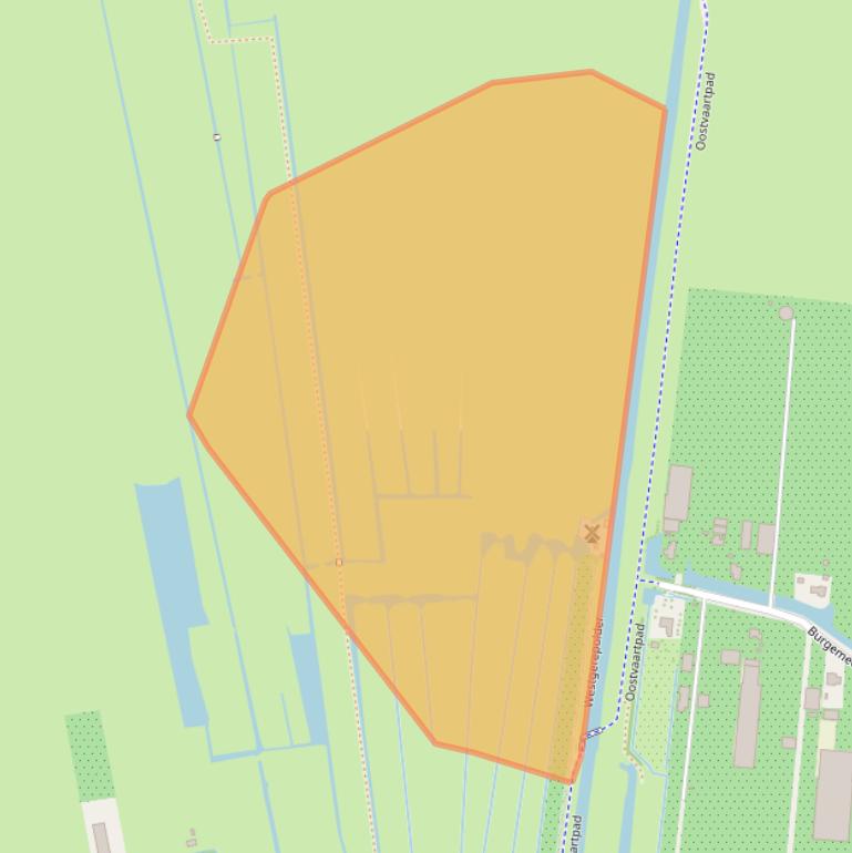 Kaart van postcodegebied 2391CZ.