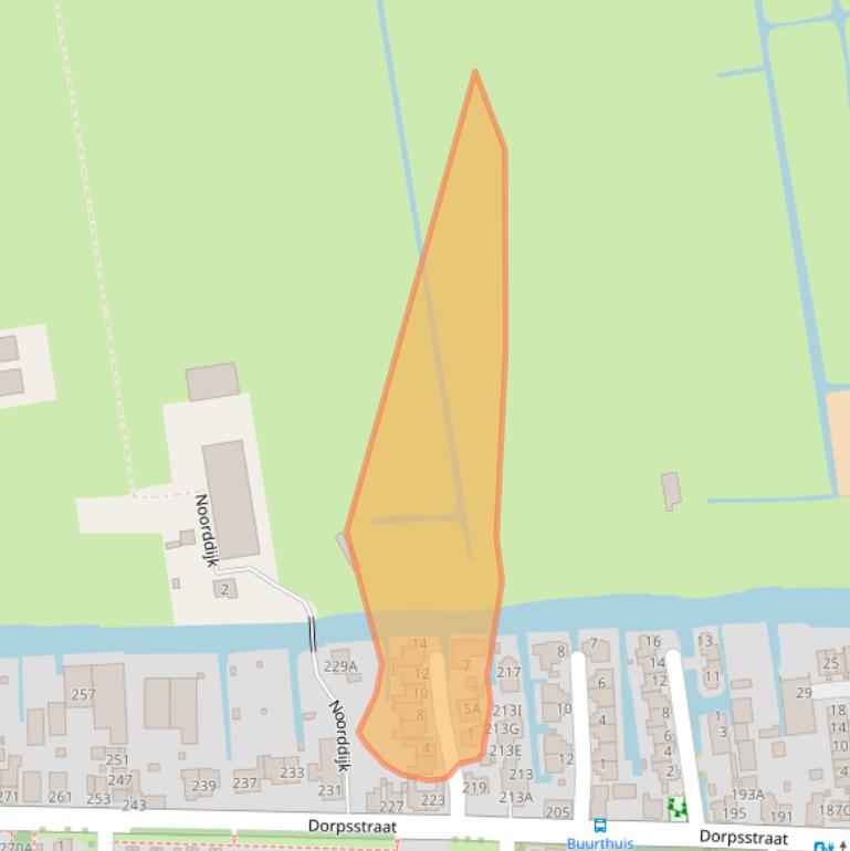 Kaart van postcodegebied 2391EJ.