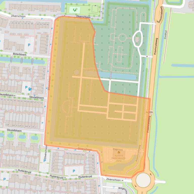 Kaart van postcodegebied 2391EL.