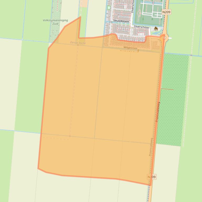 Kaart van postcodegebied 2391EV.