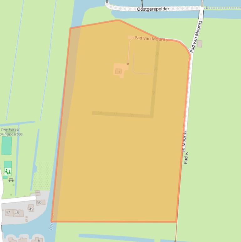 Kaart van postcodegebied 2391GD.