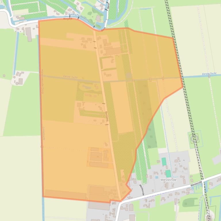 Kaart van postcodegebied 2391JH.