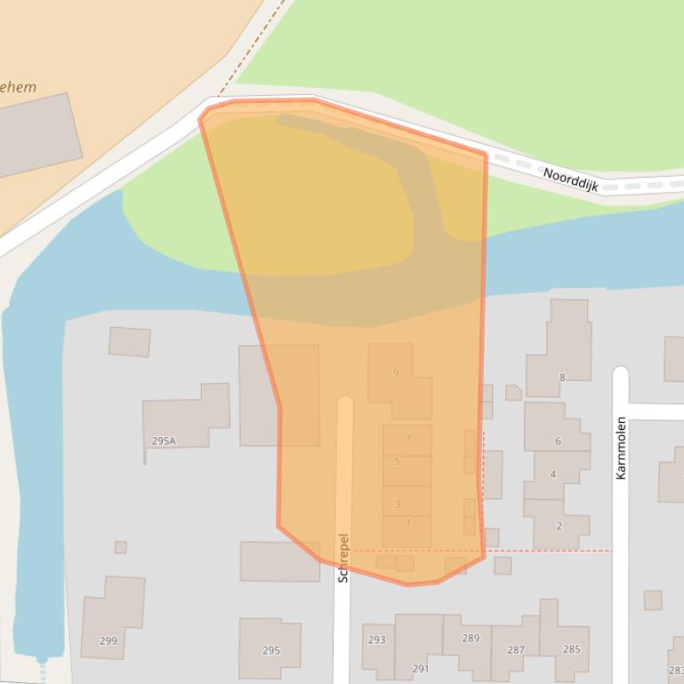 Kaart van postcodegebied 2391JP.