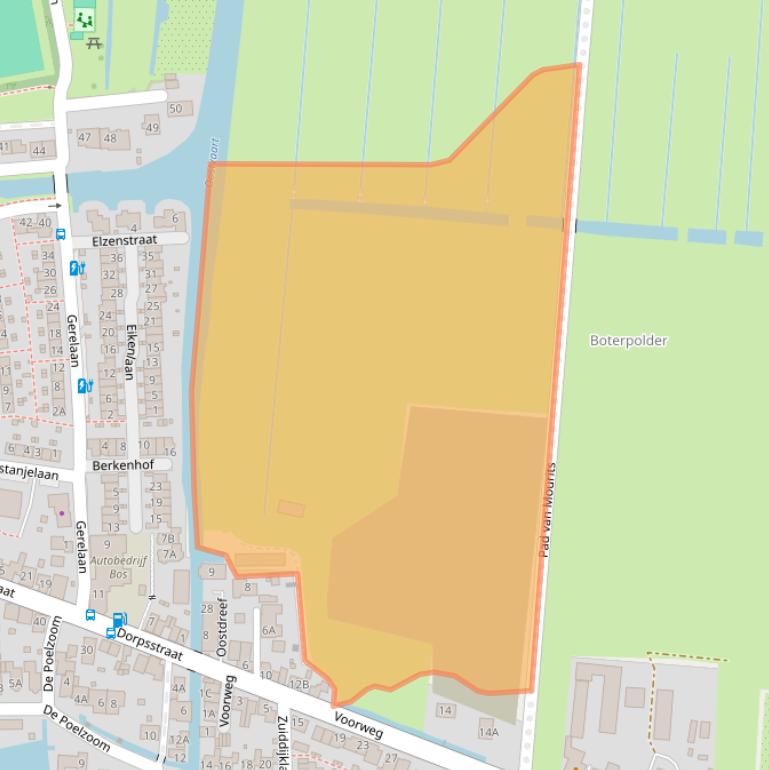 Kaart van postcodegebied 2391LA.