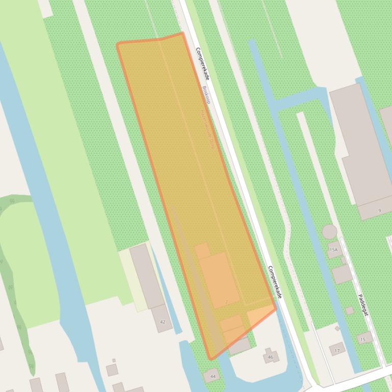 Kaart van postcodegebied 2391ME.