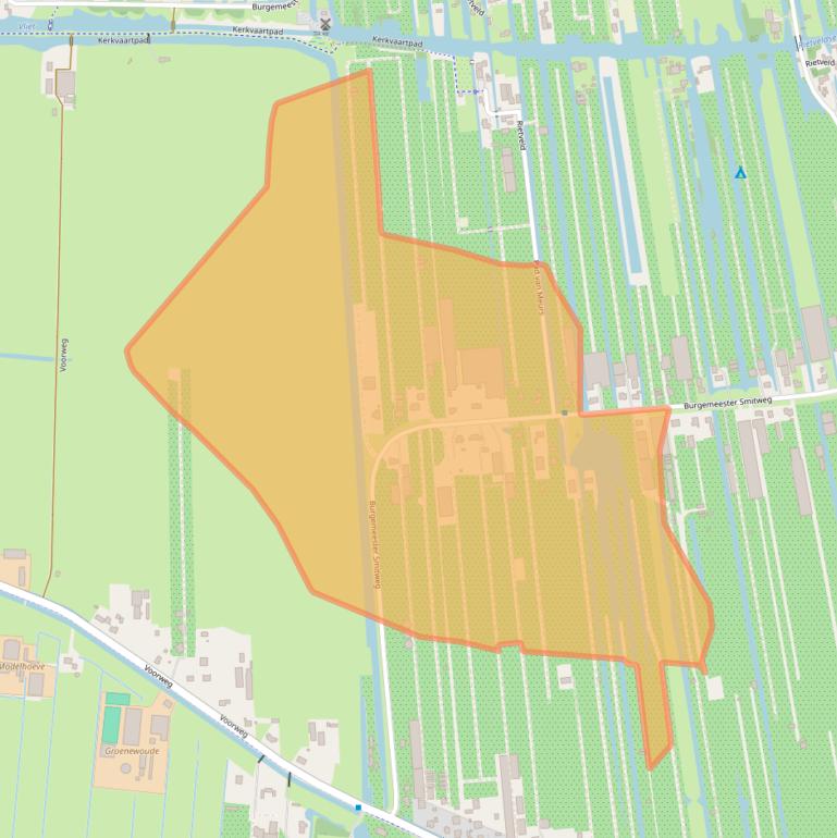 Kaart van postcodegebied 2391ND.