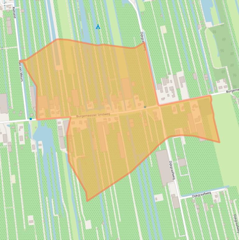 Kaart van postcodegebied 2391NE.