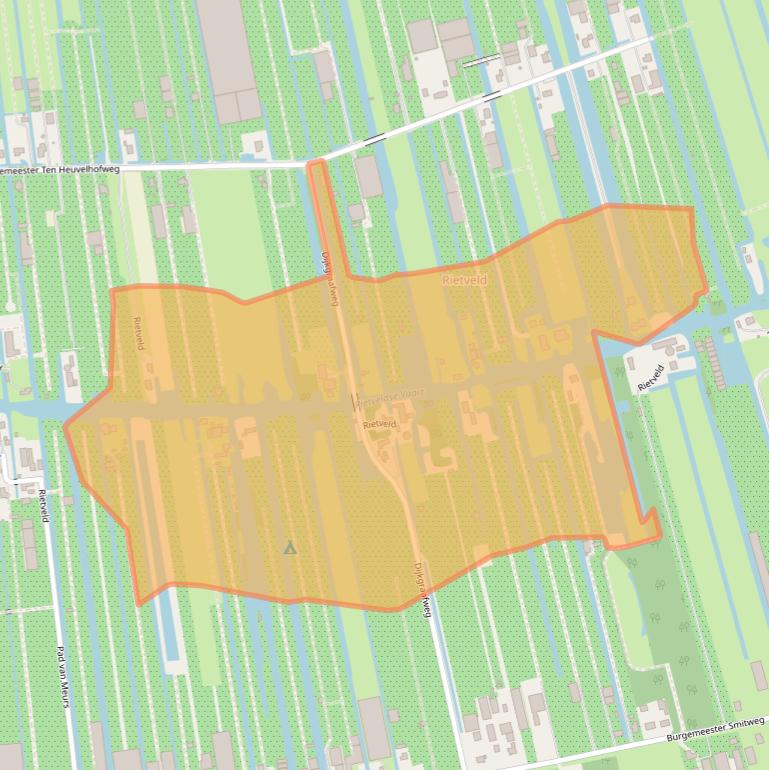 Kaart van postcodegebied 2391NJ.