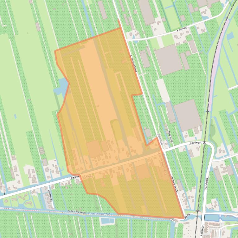 Kaart van postcodegebied 2391NM.