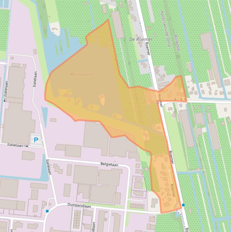 Kaart van postcodegebied 2391NP.