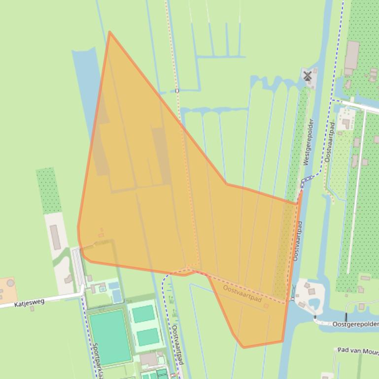 Kaart van postcodegebied 2391NX.