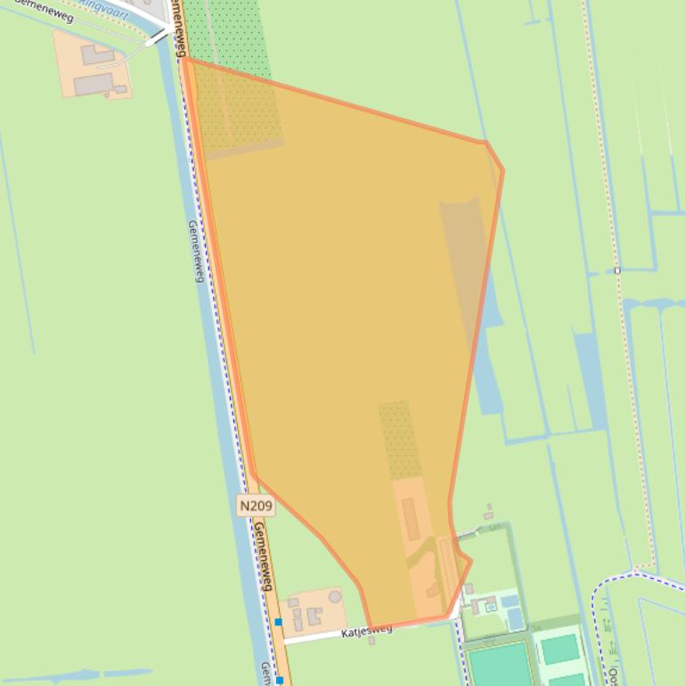 Kaart van postcodegebied 2391NZ.