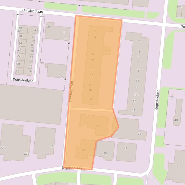 Kaart van postcodegebied 2391PP.