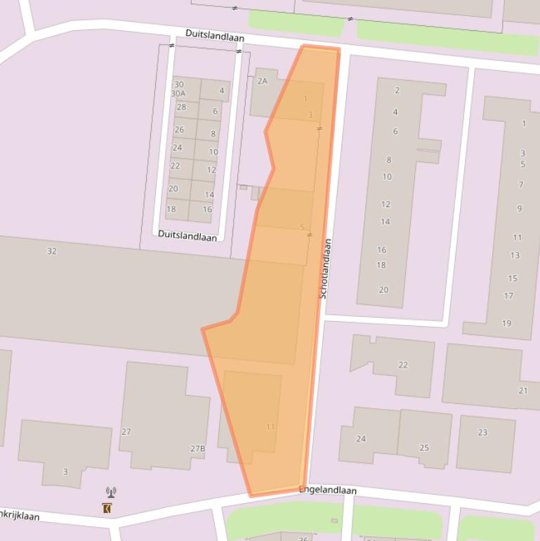 Kaart van postcodegebied 2391PR.