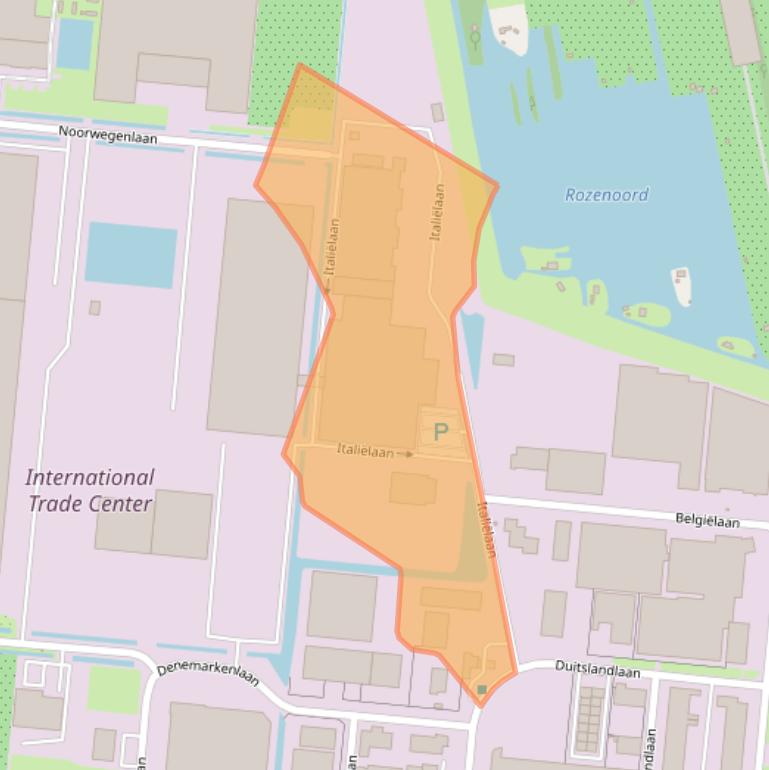 Kaart van postcodegebied 2391PT.