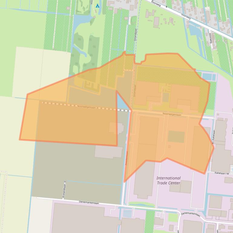Kaart van postcodegebied 2391PW.