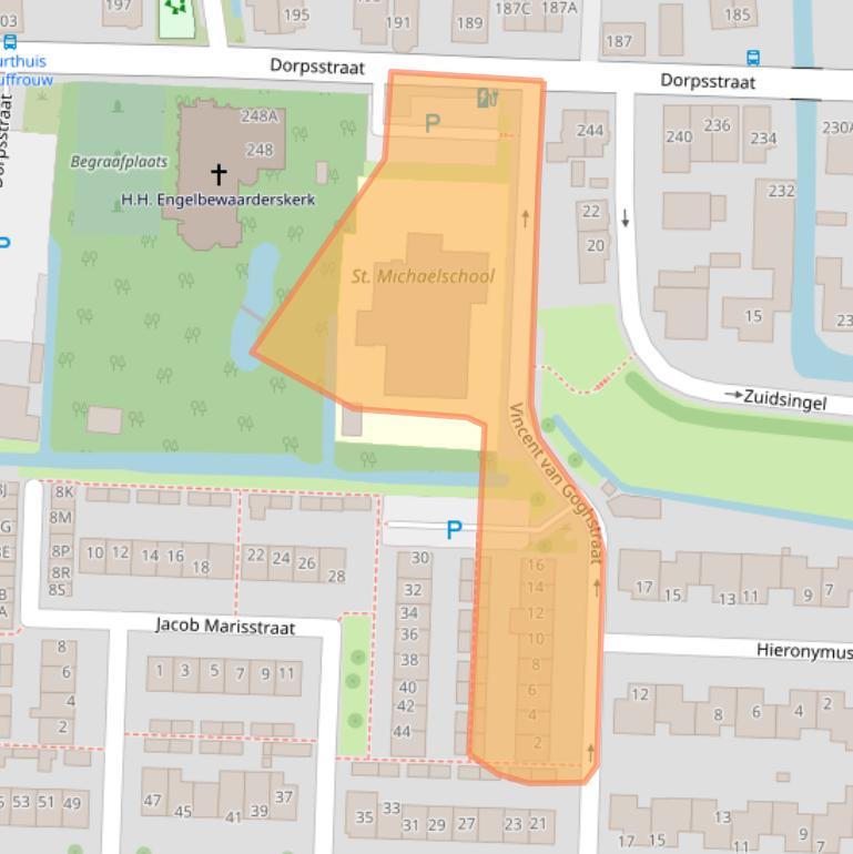 Kaart van postcodegebied 2391VB.