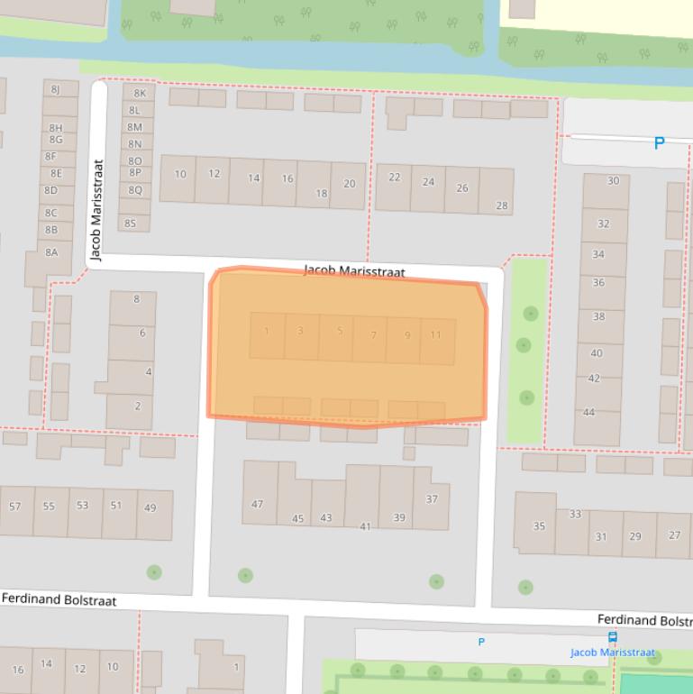 Kaart van postcodegebied 2391VC.