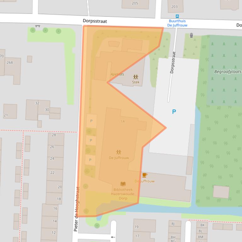 Kaart van postcodegebied 2391VM.