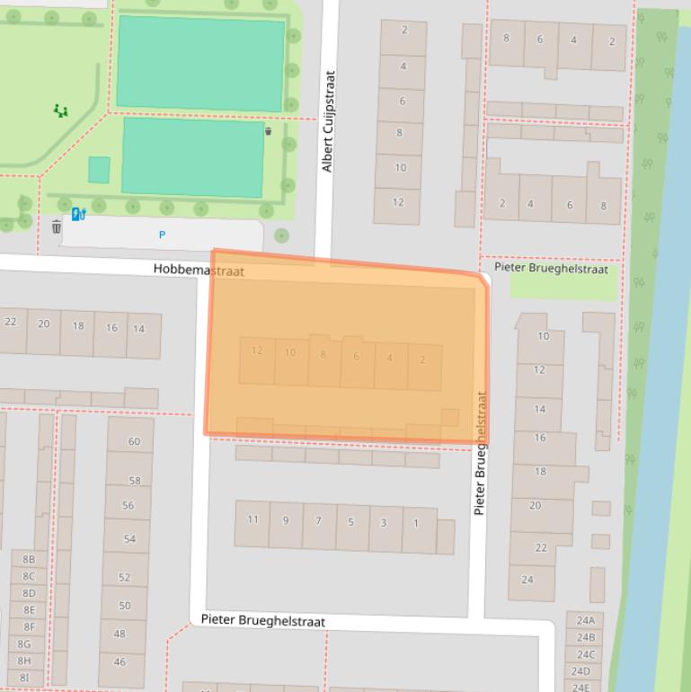 Kaart van postcodegebied 2391XC.
