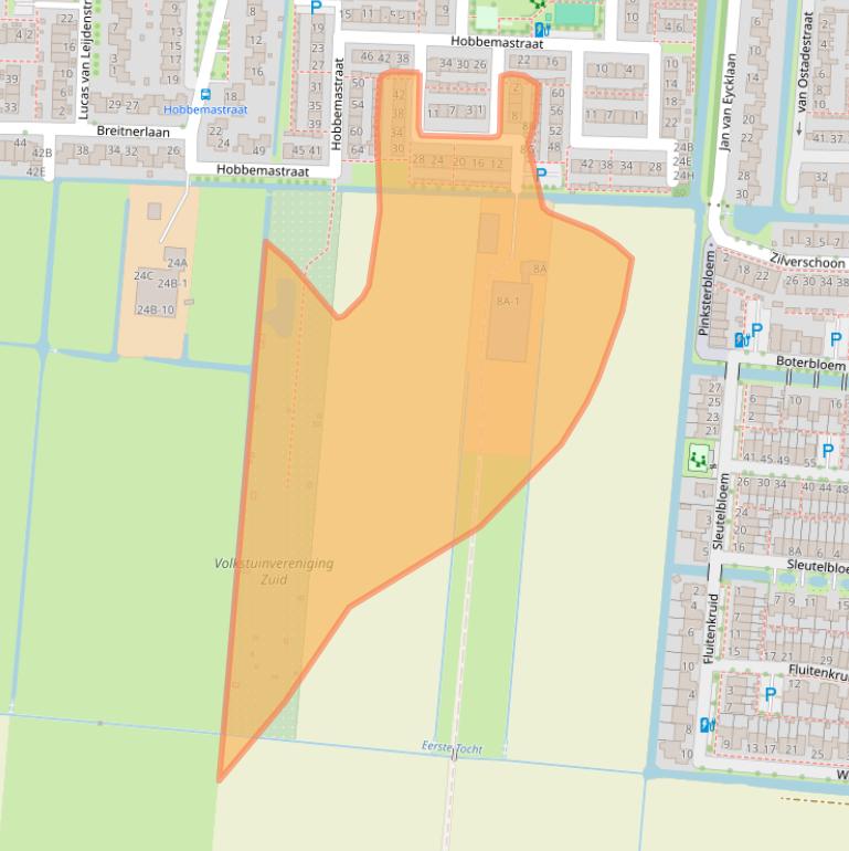 Kaart van postcodegebied 2391XL.