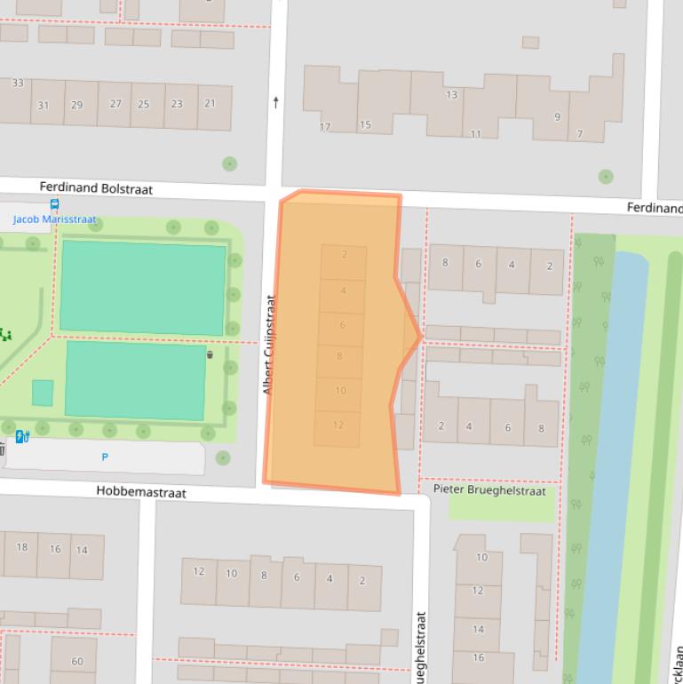 Kaart van postcodegebied 2391XN.