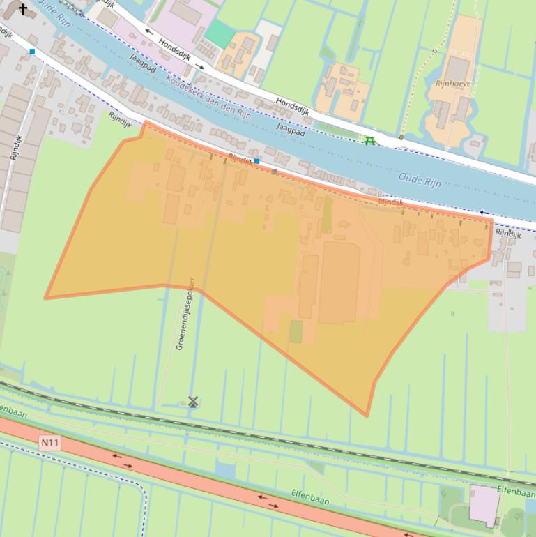 Kaart van postcodegebied 2394AD.