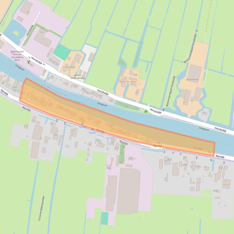 Kaart van postcodegebied 2394AL.